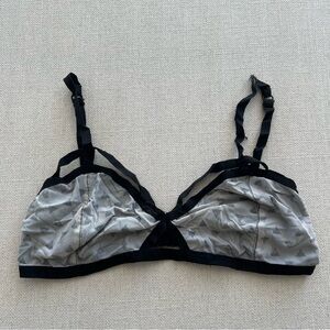 URBAN OUTFITTERS Silence + Noise Geometric Print Soft Mesh Strappy Bralette